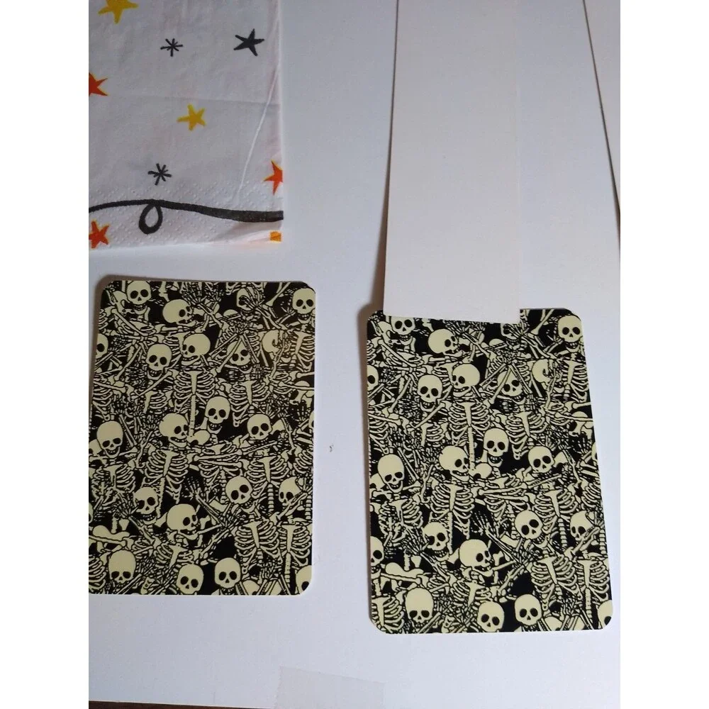 Halloween Napkin Playing Cards Bookmarks Goodie Treat Bags Spooky Grim Reaper